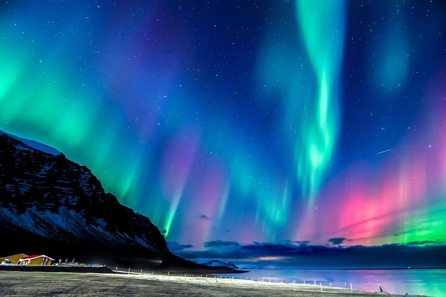 Aurora boreal en Islandia