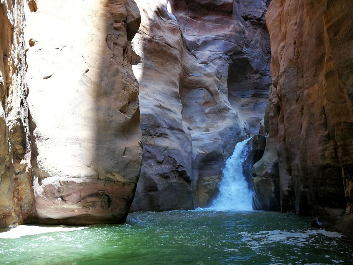 Cañón en Wadi Mujib