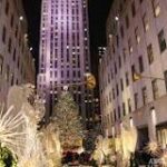 Inaugurando el Arbol de Navidad Rockefeller Center