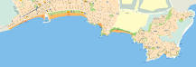 tarragona playas mapa